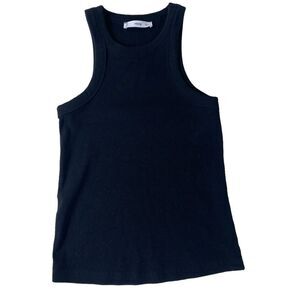 MNG by Mango M black tank top ribbed